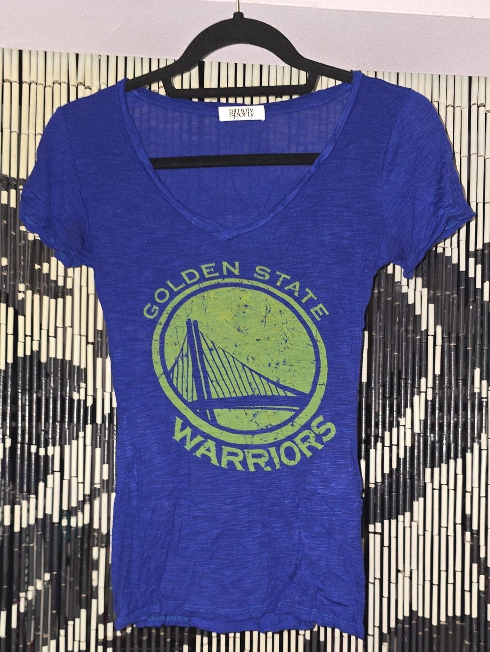 Blue & Green Golden State Warriors Graphic Tee Size XS